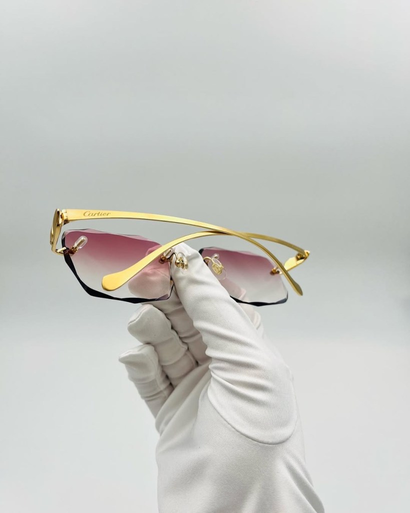 Diamond Cut Rimless Rosé Gold Prestige