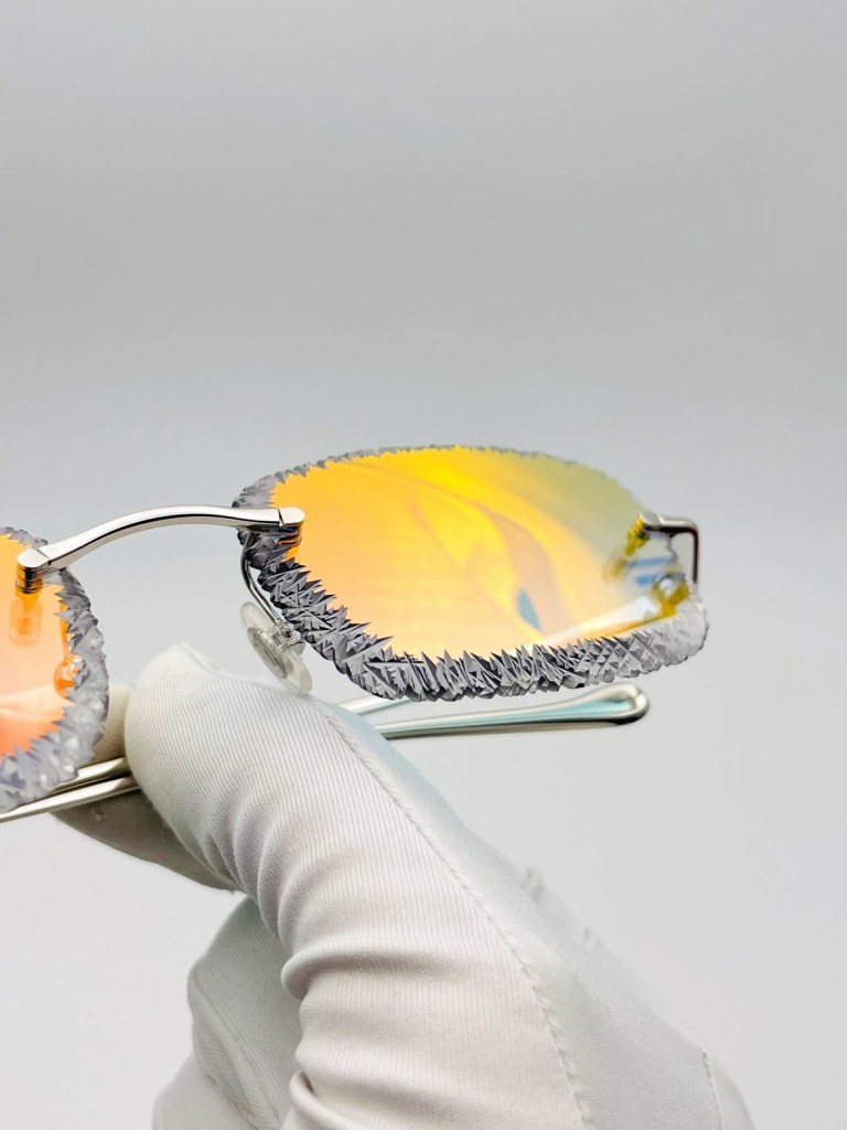 Royal Ice Full Diamond Cut Aurora Silver